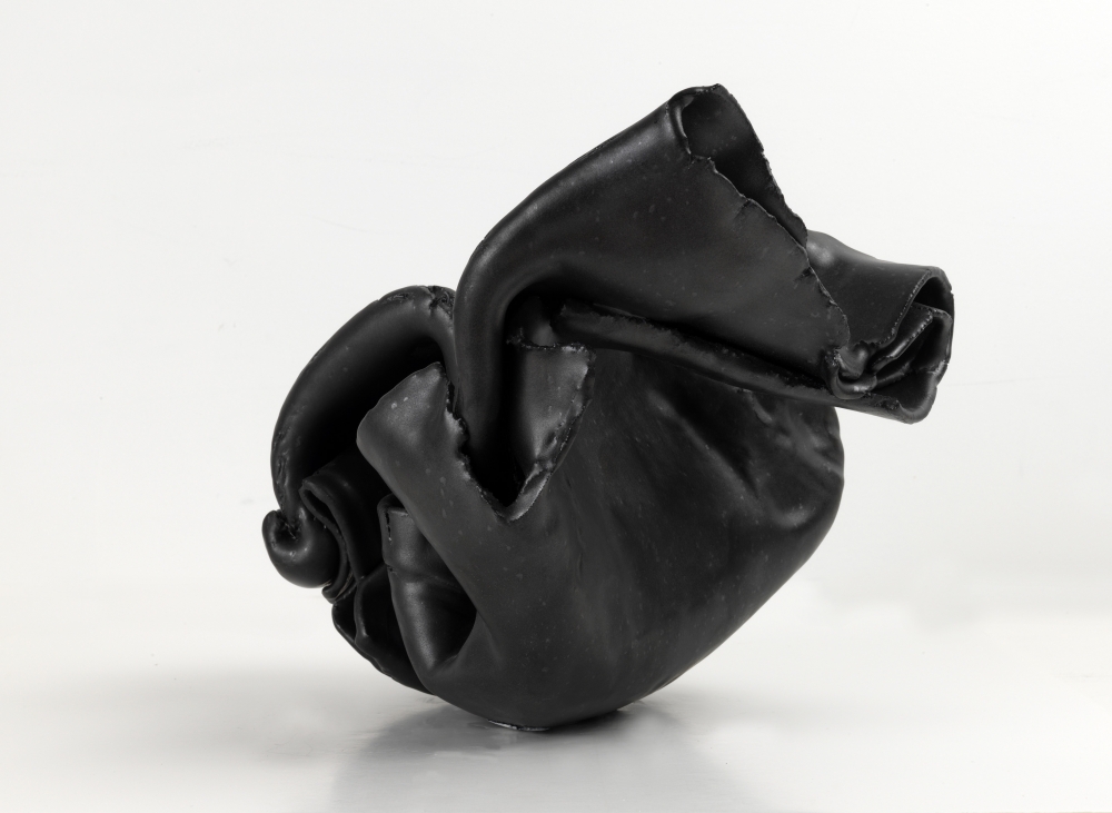 Ghada Amer, The Black Knot, 2014, Ceramic, 11 1/2 x 12 1/2 inches 29.2 x 31.8 cm, courtesy of the artist and Marianne Boesky Gallery