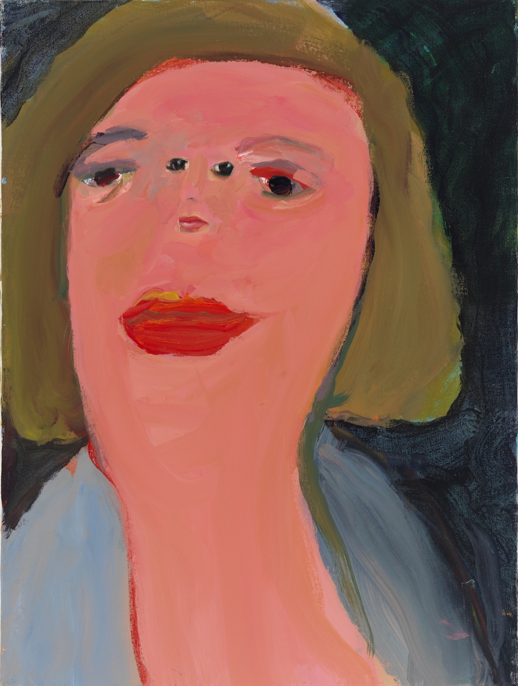 Margot Bergman,&amp;nbsp;Grace Jane,&amp;nbsp;2012, Acrylic on found canvas 24 x 18 inches.&amp;nbsp;Courtesy the artist, Corbett vs. Dempsey, Chicago and Anton Kern Gallery, New York.&amp;nbsp;