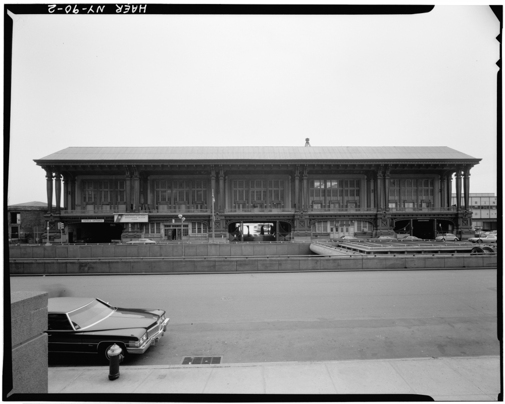 Whitehall Terminal North Elevation, Photo:&nbsp;Historic American Buildings Survey via Library of Congress Map Collections.
